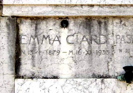 Tombe d'Emma Ciardi