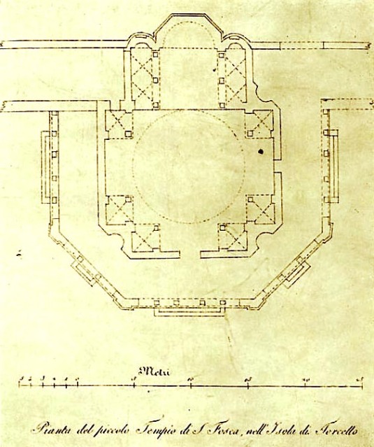Plan de l'église Santa Fosca