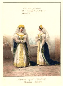 Robes de cérémonie des Dames de la cour de la Grande-Duchesse